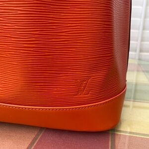 Louis Vuitton Orange Epi Leather Purse